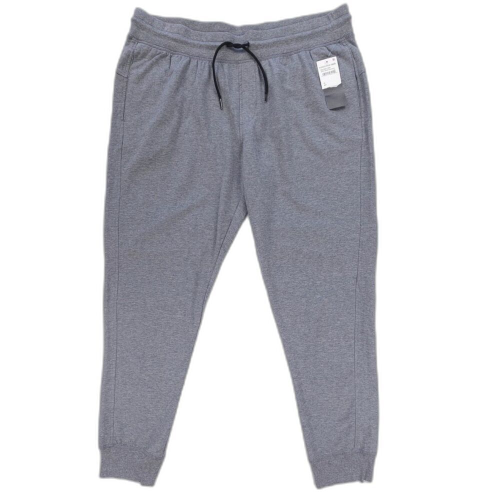 NWT Zella Fleece Jogger Sweatpants Gray Knit Lounge Athleisure Minimal Sporty XL